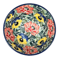 A picture of a Polish Pottery CA 5.5" Kitchen Bowl (Tropical Love) | A059-U4705 as shown at PolishPotteryOutlet.com/products/c-a-5-5-kitchen-bowl-tropical-love-a059-u4705