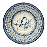 Bowl, Round, Kitchen, 5.5" in "Bullfinch on Blue" by Ceramika Artystyczna | A059-U4830