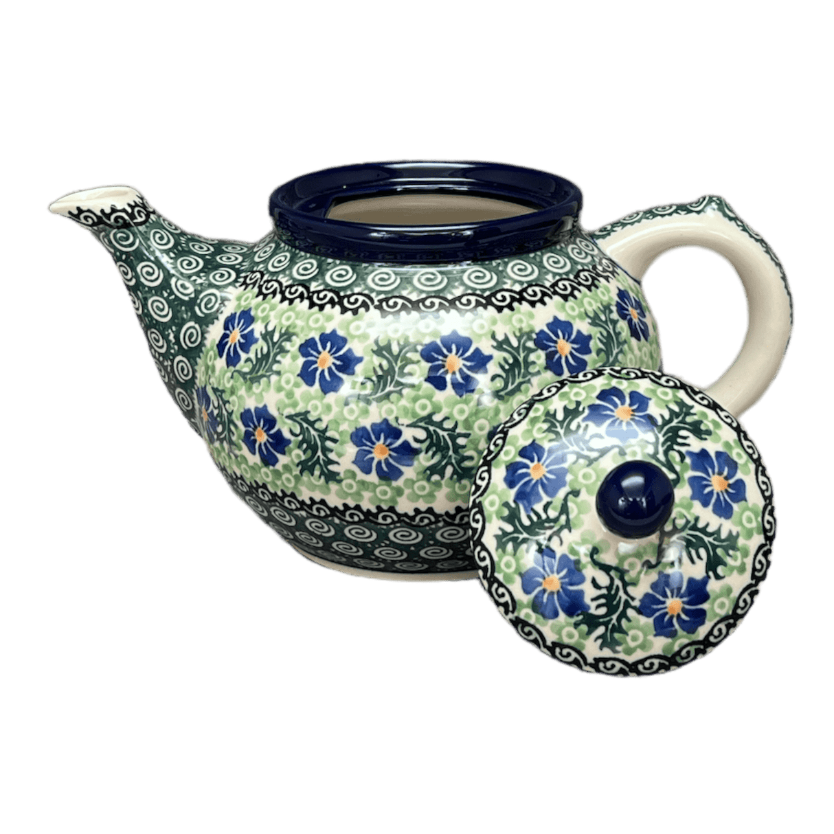 Teapot, 1.2 Liter in "Clematis" by Ceramika Artystyczna | A060-1538X