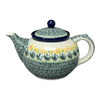 Polish Pottery CA 40 oz. Teapot (Daffodils in Bloom) | A060-2122X at PolishPotteryOutlet.com