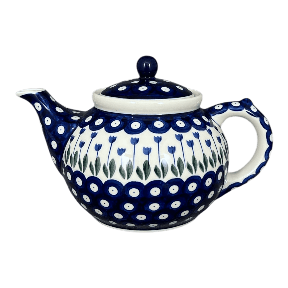 Teapot, 1.2 Liter in "Tulip Dot" by Ceramika Artystyczna | A060-377Z