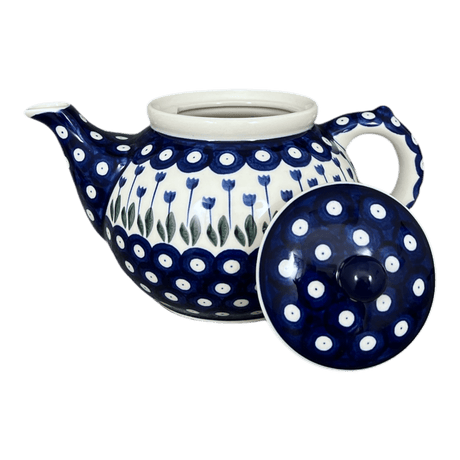 Teapot, 1.2 Liter in "Tulip Dot" by Ceramika Artystyczna | A060-377Z