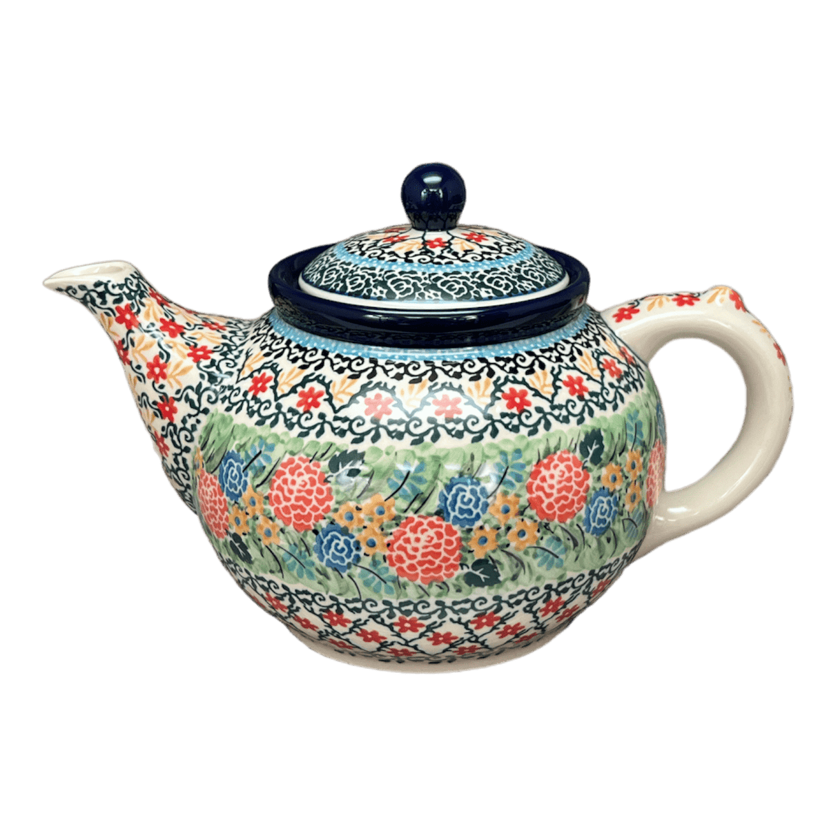 Teapot, 1.2 Liter in "Garden Trellis" by Ceramika Artystyczna | A060-U2123