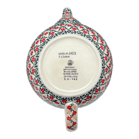 A picture of a Polish Pottery C.A. 40 oz. Teapot (Garden Trellis) | A060-U2123 as shown at PolishPotteryOutlet.com/products/40-oz-teapot-garden-trellis-a060-u2123
