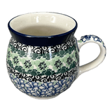 Mug, Belly Mug, 12 oz Medium in "Ring of Green" by Ceramika Artystyczna | A070-1479X