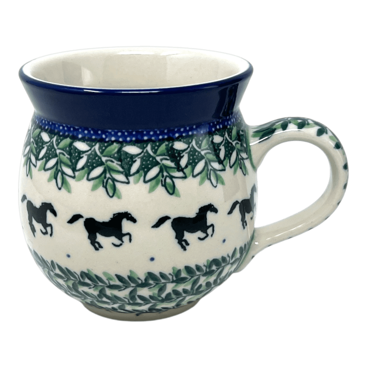 Mug, Belly Mug, 12 oz Medium in "Race Track" by Ceramika Artystyczna | A070-2241X
