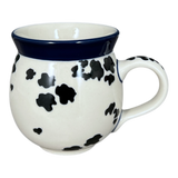 Mug, Belly, 12 oz Medium in "Cowabunga - Blue Rim" by Ceramika Artystyczna | A070-2417X