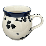 Mug, Belly, 12 oz Medium in "Cowabunga - Blue Rim" by Ceramika Artystyczna | A070-2417X