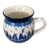 Mug, Belly Mug, 12 oz Medium in "Winter Skies" by Ceramika Artystyczna | A070-2826X