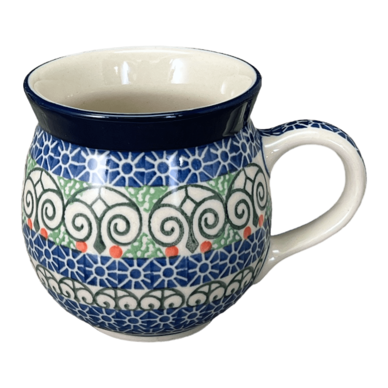 12 oz. Belly Mug (Stained Glass) A070826X The Polish Pottery Outlet