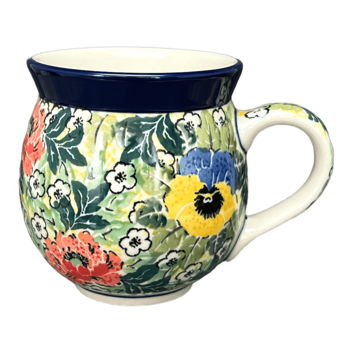 Mug, Belly, 12 oz Medium in "Tropical Love" by Ceramika Artystyczna | A070-U4705