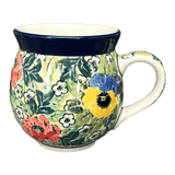 Mug, Belly Mug, 12 oz Medium in "Tropical Love" by Ceramika Artystyczna | A070-U4705