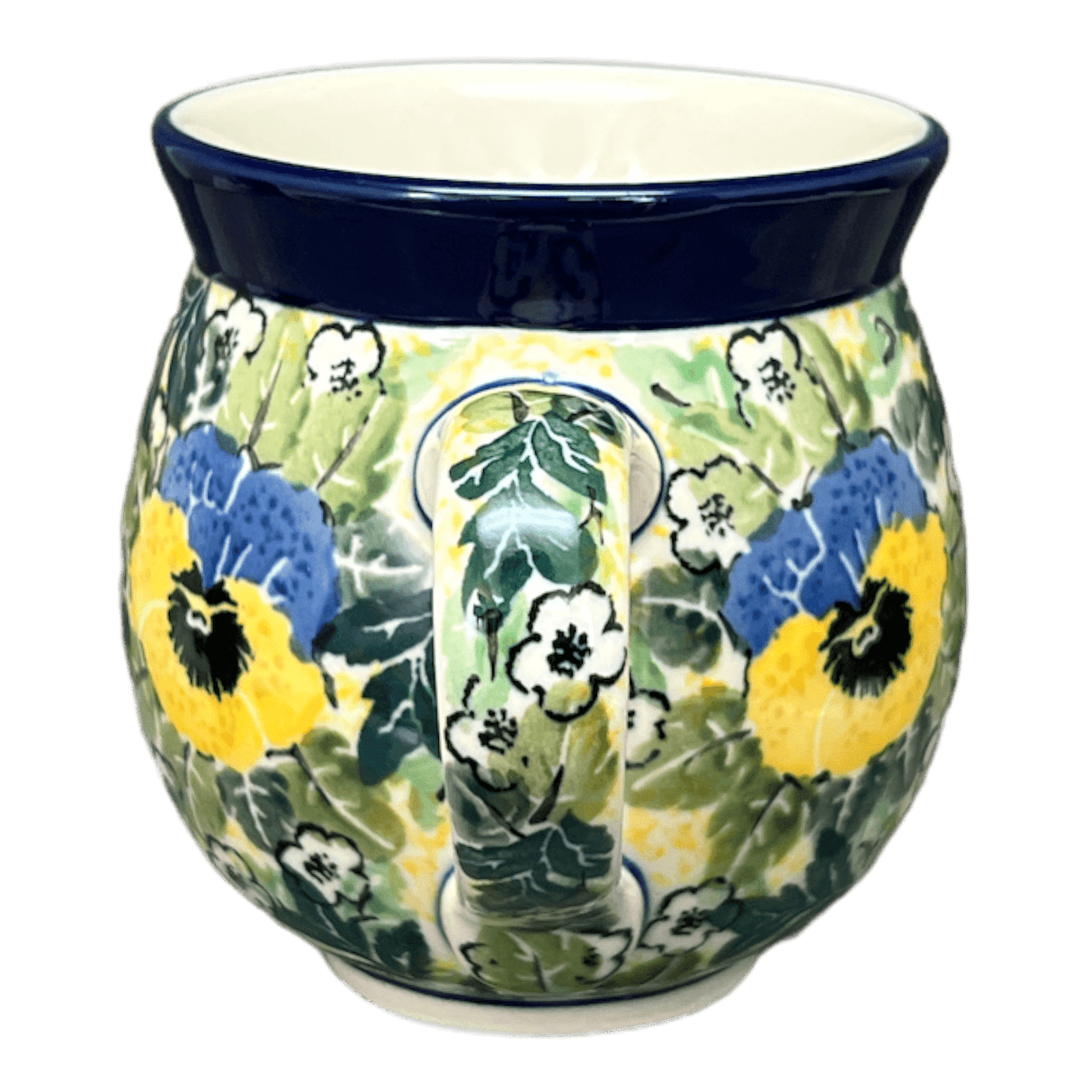 Mug, Belly Mug, 12 oz Medium in "Tropical Love" by Ceramika Artystyczna | A070-U4705