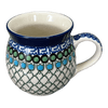Polish Pottery 12 oz. Belly Mug (Mediterranean Waves) | A070-U72 at PolishPotteryOutlet.com
