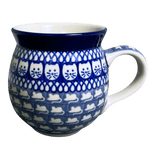 Mug, Belly Mug, 12 oz Medium in "Cat & Mouse" by Ceramika Artystyczna | A070-U9967