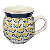 Mug, Belly Mug, 16 oz Large in "Sunny Circle" by Ceramika Artystyczna | A073-0215