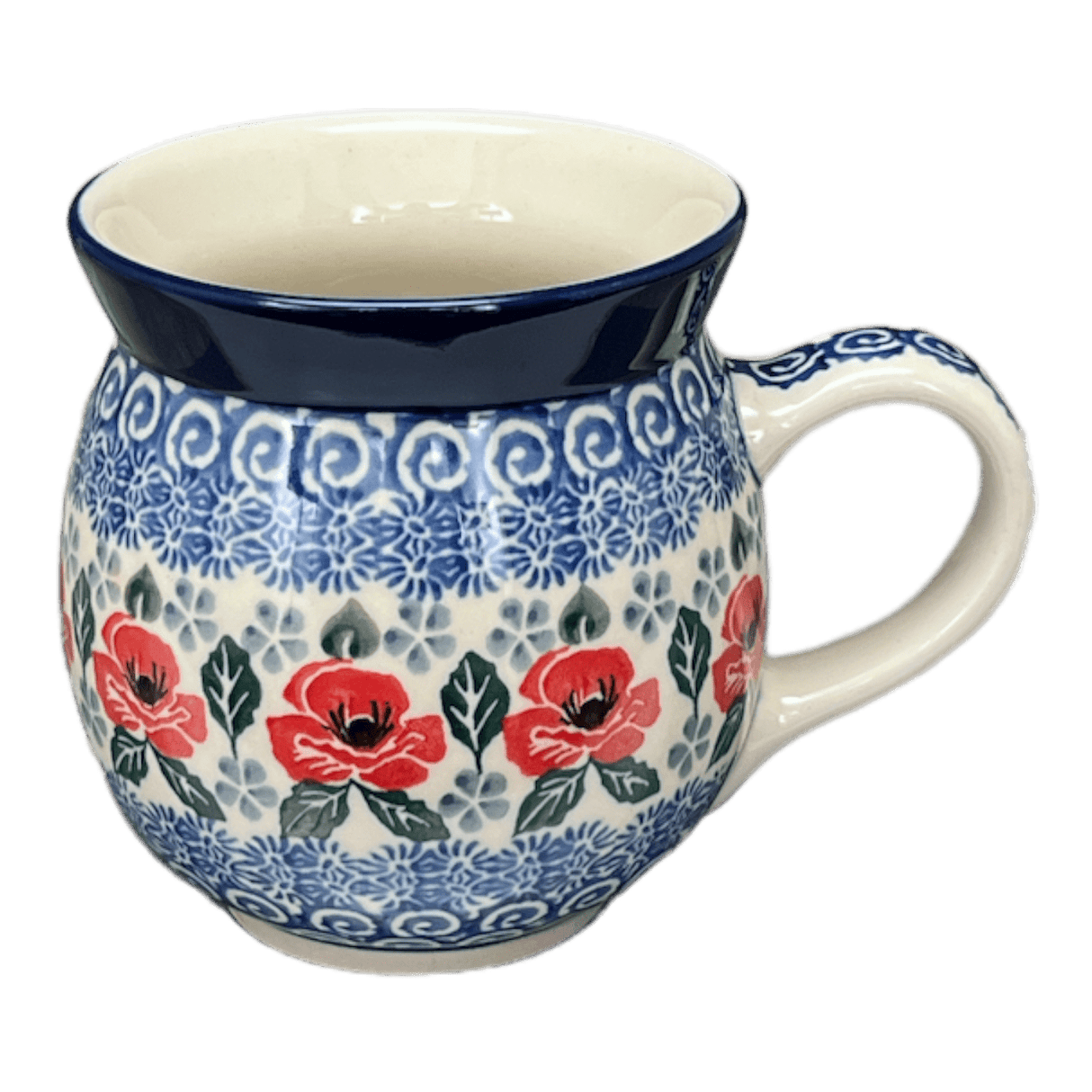 Mug, Belly Mug, 16 oz in "Rosie's Garden" by Ceramika Artystyczna | A073-1490X