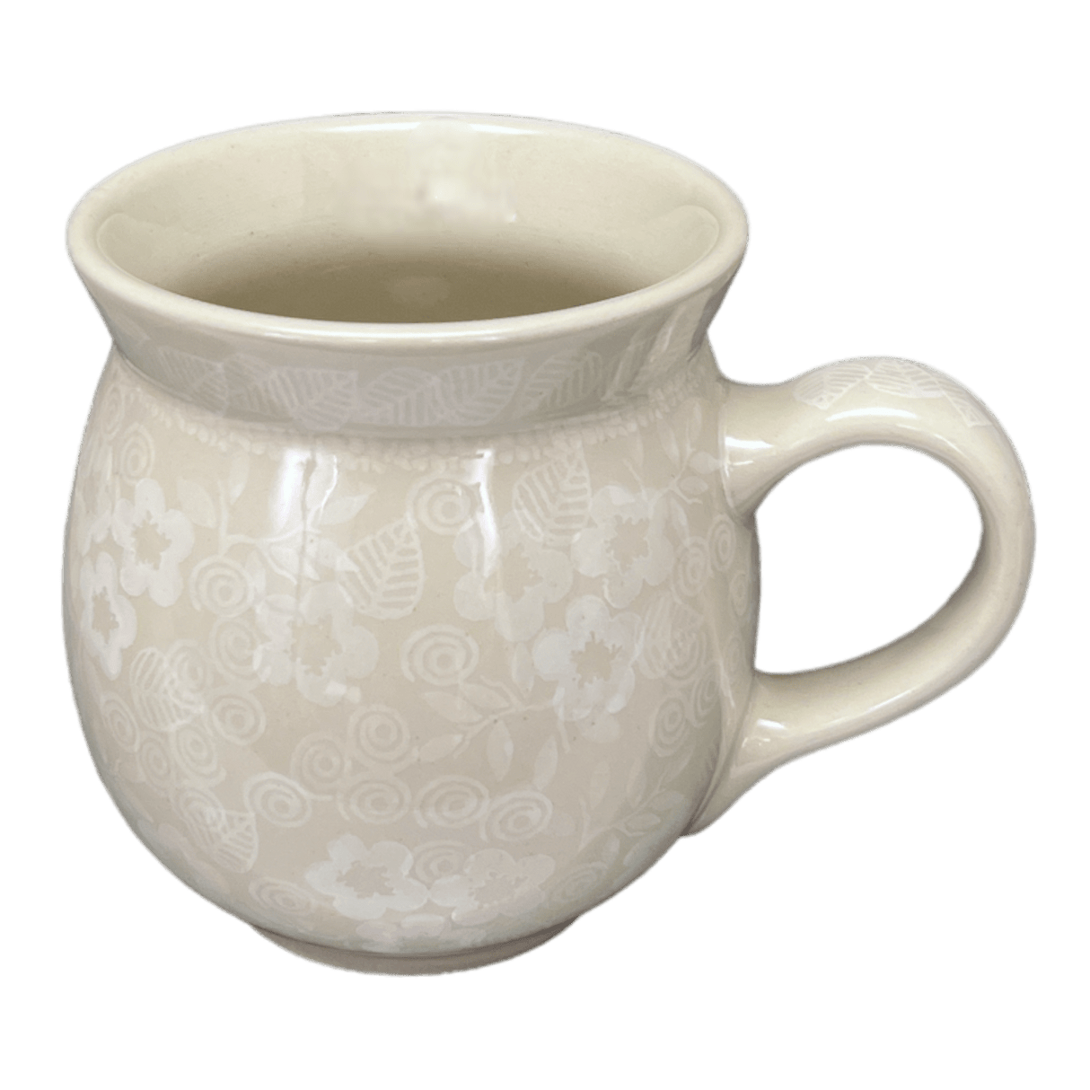 Mug, Belly Mug, 16 oz in "Lacy Garden" by Ceramika Artystyczna | A073-2325X