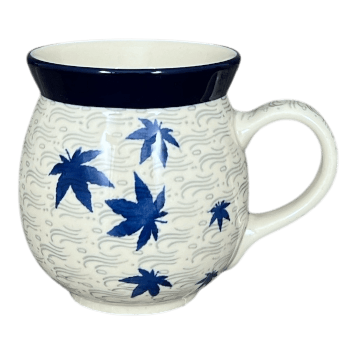 Mug, Belly Mug, 16 oz in "Blue Sweetgum" by Ceramika Artystyczna | A073-2545X