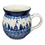 Mug, Belly Mug, 16 oz Large in "Winter Skies" by Ceramika Artystyczna | A073-2826X