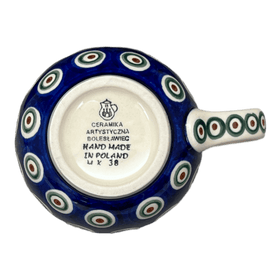 Polish Pottery CA 16 oz. Belly Mug (Peacock Pine) | A073-366X Additional Image at PolishPotteryOutlet.com