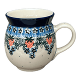 Mug, Belly Mug, 16 oz Large in "Strawberry Patch" by Ceramika Artystyczna | A073-721X