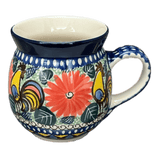 Mug, Belly Mug, 16 oz in "Regal Roosters" by Ceramika Artystyczna | A073-U2617