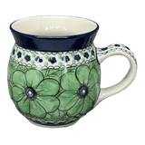 Mug, Belly Mug, 16 oz Large in "Green Goddess" by Ceramika Artystyczna | A073-U408A