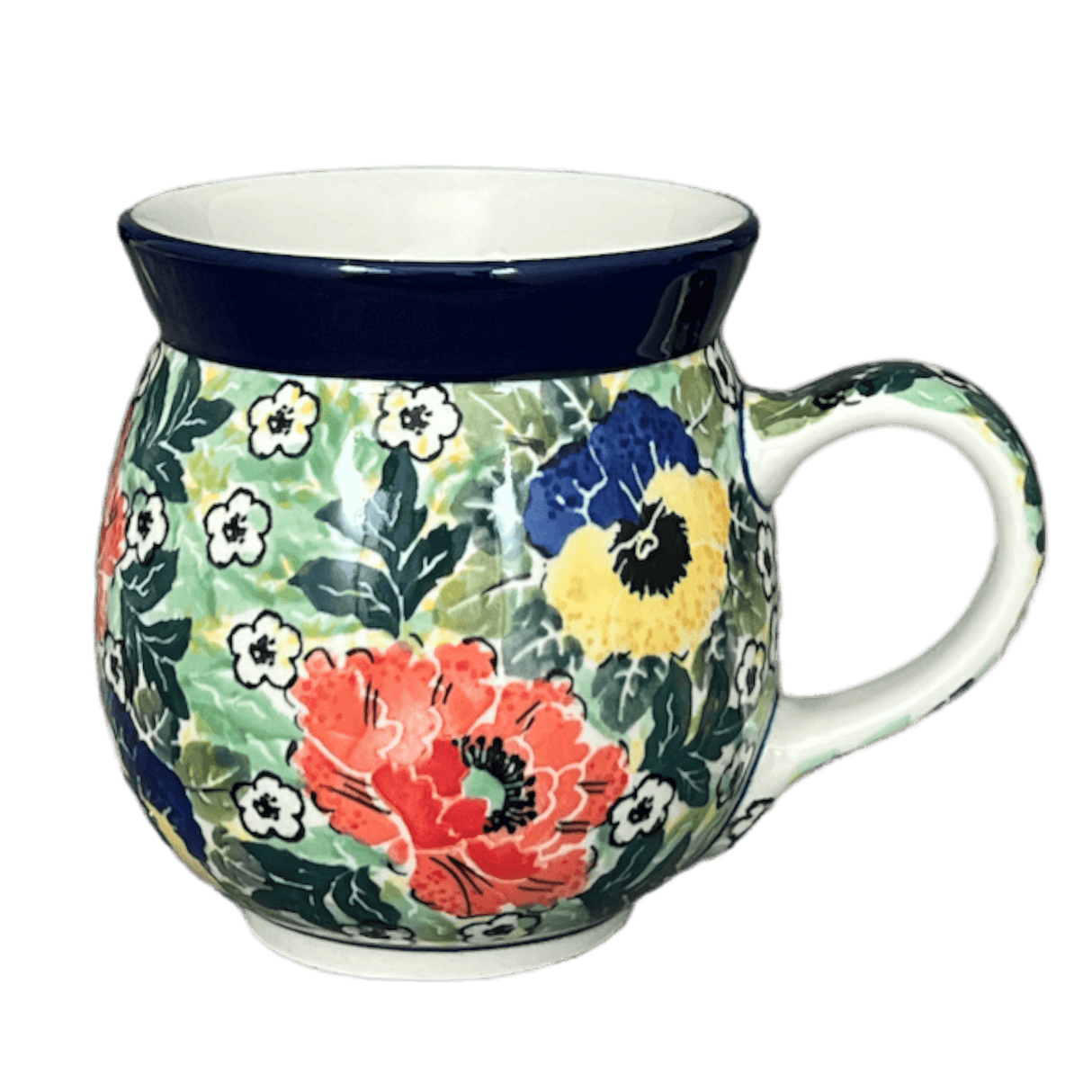 Mug, Belly Mug, 16 oz in "Tropical Love" by Ceramika Artystyczna | A073-U4705