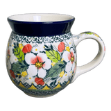 Mug, Belly Mug, 16 oz Large in "Camellias" by Ceramika Artystyczna | A073-U4812
