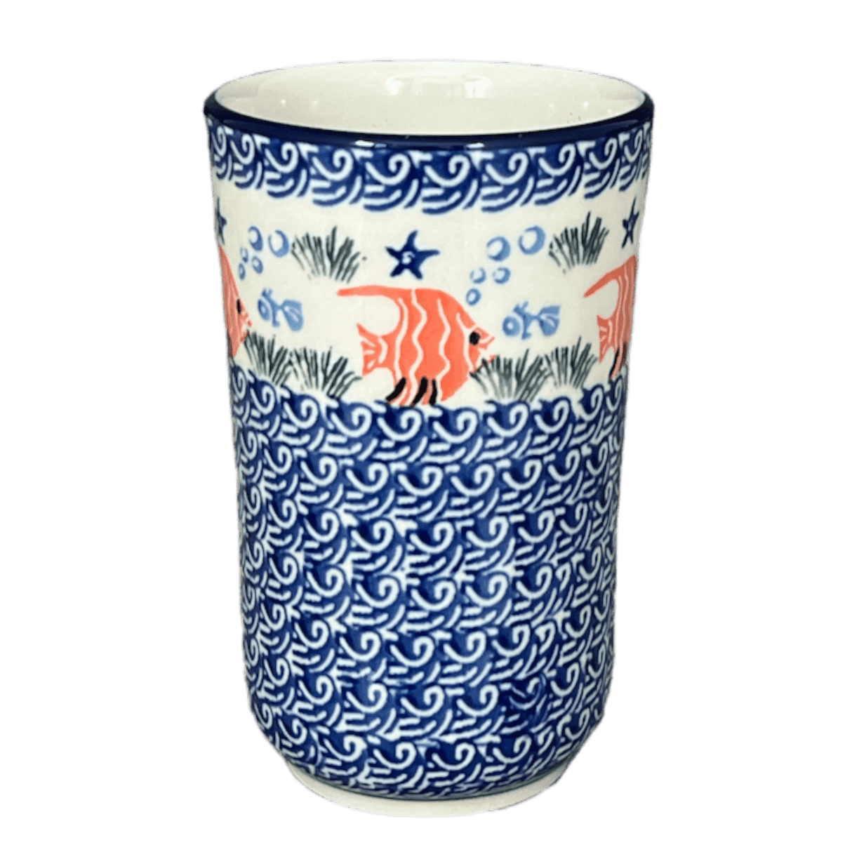 Tumbler, 12 oz in "Something Fishy" by Ceramika Artystyczna | A076-1317X