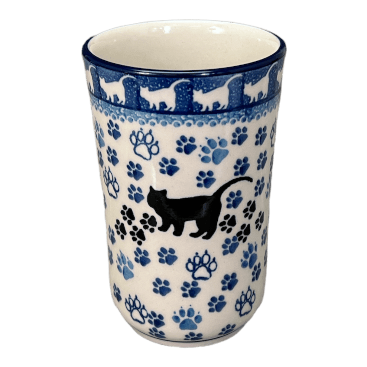 Tumbler, 12 oz in "Cat Tracks" by Ceramika Artystyczna | A076-1771
