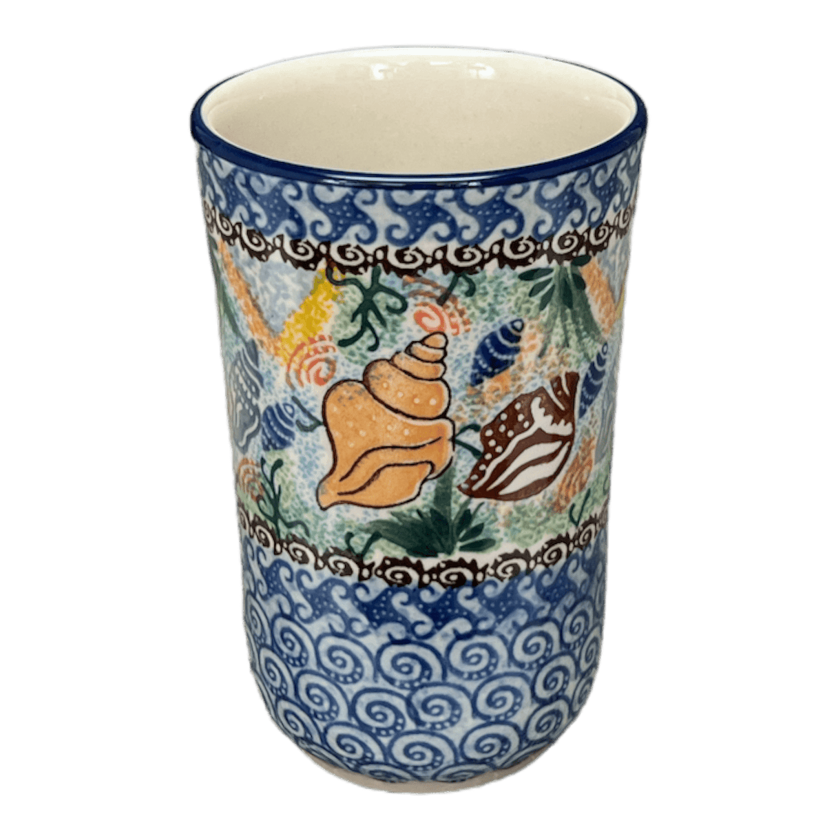 Tumbler, 12 oz in "Poseidon's Treasure" by Ceramika Artystyczna | A076-U1899