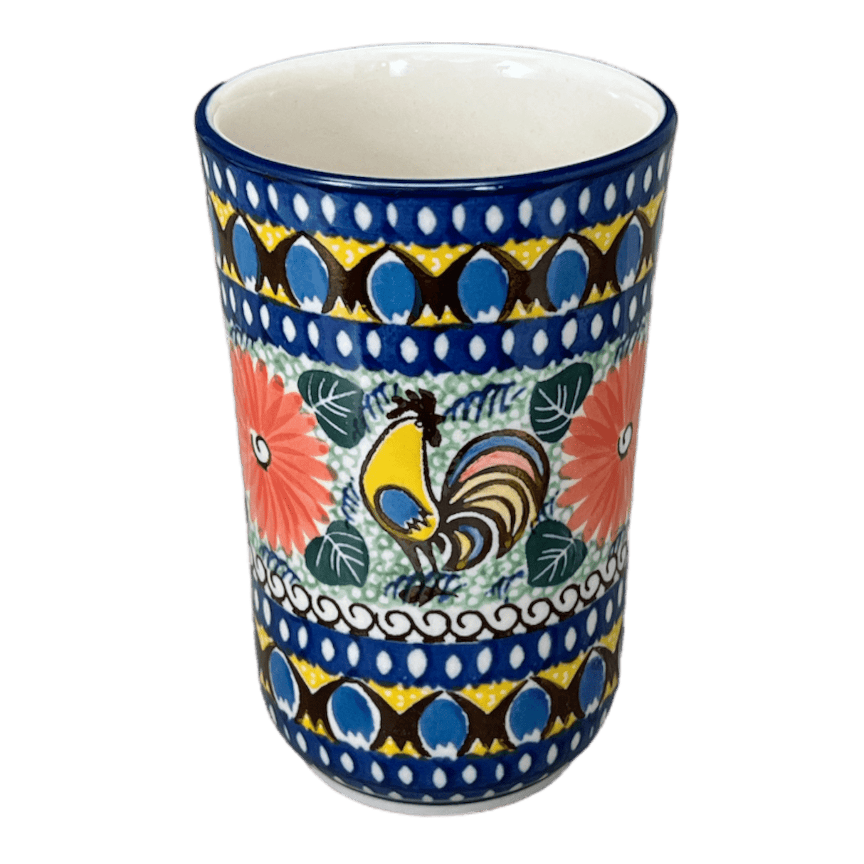 Tumbler, 12 oz in "Regal Roosters" by Ceramika Artystyczna | A076-U2617