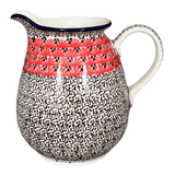 Pitcher, 32 oz in "Coral Fans" by Ceramika Artystyczna | A078-2199X