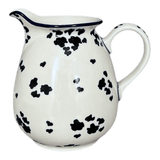 Pitcher, 32 oz in "Cowabunga - Blue Rim" by Ceramika Artystyczna | A078-2417X