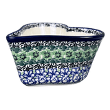 Bowl, Heart-Shaped, Deep, 6" in "Ring of Green" by Ceramika Artystyczna | A081-1479x