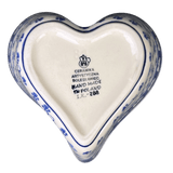 Bowl, Heart-Shaped, Deep, 6" in "Cat Tracks" by Ceramika Artystyczna | A081-1771