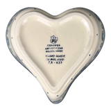 Bowl, Heart-Shaped, Deep, 6" in "Peacock Plume" by Ceramika Artystyczna | A081-2218x