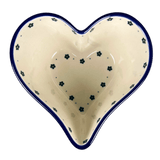 Bowl, Heart-Shaped, Deep, 6" in "Emerald Hearts" by Ceramika Artystyczna | A081-2450X