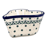 Bowl, Heart-Shaped, Deep, 6" in "Emerald Hearts" by Ceramika Artystyczna | A081-2450X