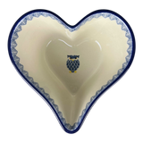 Bowl, Heart-Shaped, Deep, 6" in "Lone Owl" by Ceramika Artystyczna | A081-3326X