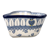 Bowl, Heart-Shaped, Deep, 6" in "Lone Owl" by Ceramika Artystyczna | A081-3326X