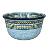 Bowl, Round, Deep, 10.5" in "Aztec Blues" by Ceramika Artystyczna | A113-U4428