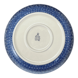 Bowl, Round, Shallow, 12.75" Wide in "Wavy Blues" by Ceramika Artystyczna | A115-905X