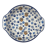 Casserole, Round, Small, 6.5" x 7.25" in "Paw Prints" by Ceramika Artystyczna | A142-1770X