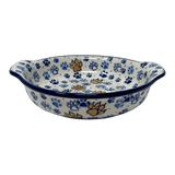 Casserole, Round, Small, 6.5" x 7.25" in "Paw Prints" by Ceramika Artystyczna | A142-1770X