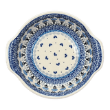 Casserole, Round, Small, 6.5" x 7.25" in "Blue Fan Dance" by Ceramika Artystyczna | A142-1981X