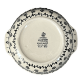 Casserole, Round, Small, 6.5" x 7.25" in "Black Bouquet" by Ceramika Artystyczna | A142-2314