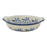 Casserole, Round, Small, 6.5" x 7.25" in "Labrador Loop" by Ceramika Artystyczna | A142-2862X